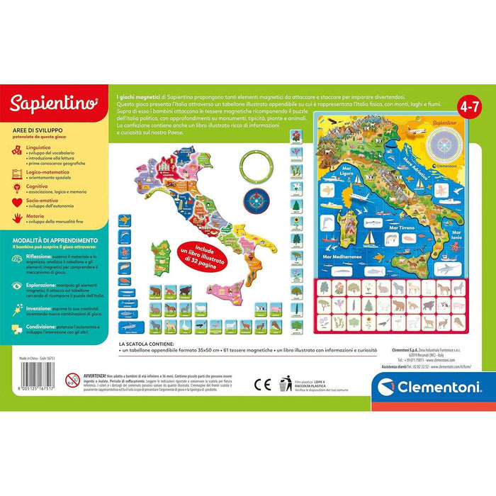 CLEMENTONI Geo Puzzle Magnetico Italia - 16751