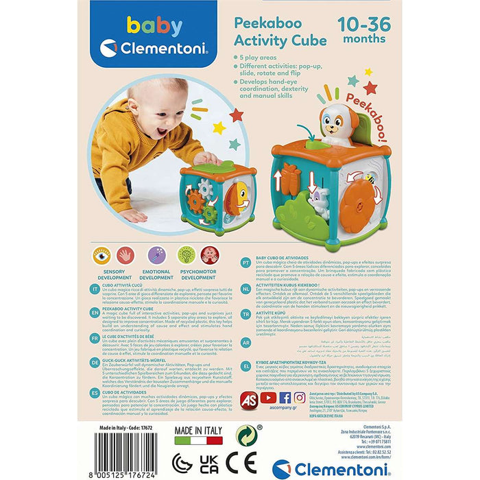 CLEMENTONI Cubo Attività - Peakaboo Activity Cube - 17672