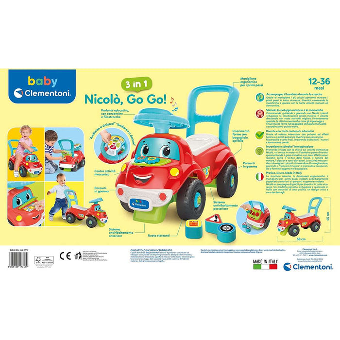 CLEMENTONI Nicolò Go Go 3 In 1 - 17747