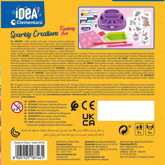 CLEMENTONI Idea - Sparkly Creations Fantasy Art - 18746