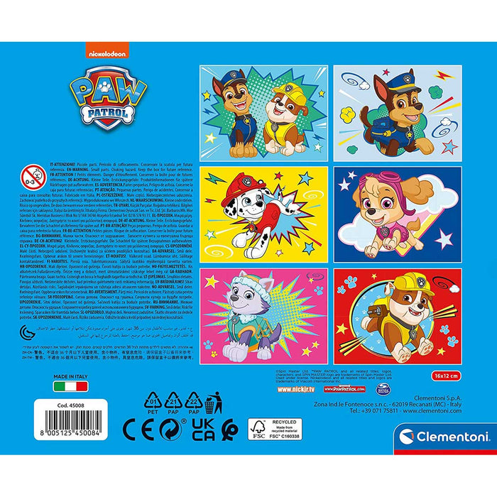 CLEMENTONI Cubi 12 Pezzi Paw Patrol - 45008
