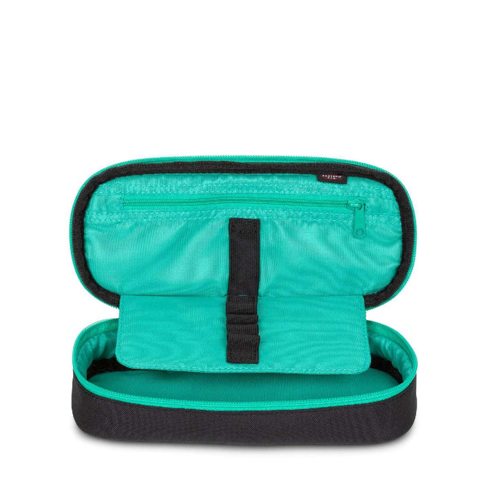EASTPAK Astuccio Eastpak Oval Single Kontrast Black Green - EK0007179J4
