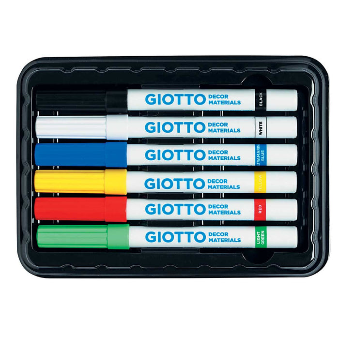FILA Giotto Decor Materials Astuccio 6 Pezzi Colori Assortiti - 453300