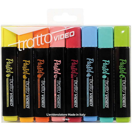 FILA Evidenziatori Tratto Video Pastel 8 Pz - 838000