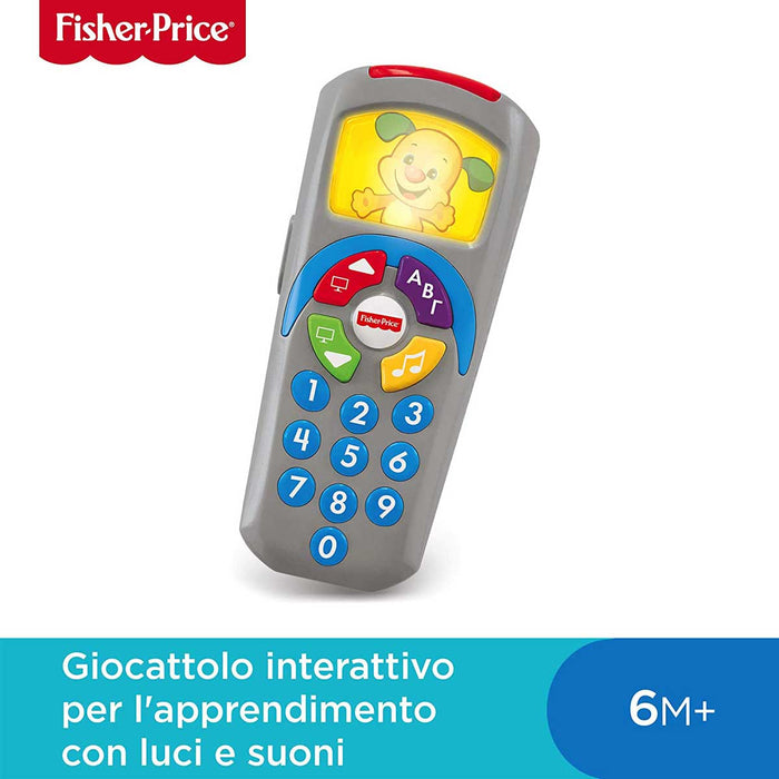 MATTEL - Fisher-Price Telecomando Di Cagnolino Ridi & Impara, Giocattolo Per Bambini 6+ Mesi - DLD33