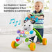 MATTEL - Fisher-Price Zebra Primi Passi, Giocattolo Istruttivo Per Bambini 6+ Mesi - DLD91