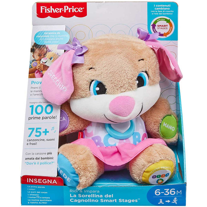MATTEL - Fisher-Price La Sorellina Smart Stages Ridi & Impara, Giocattolo Per Bambini 6+ Mesi - FPP54