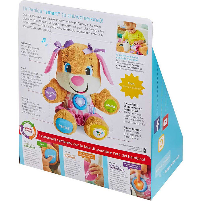 MATTEL - Fisher-Price La Sorellina Smart Stages Ridi & Impara, Giocattolo Per Bambini 6+ Mesi - FPP54