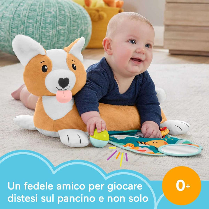 FISHER PRICE Cuscino Corgi Tummy Time 3 In 1 - HJW10