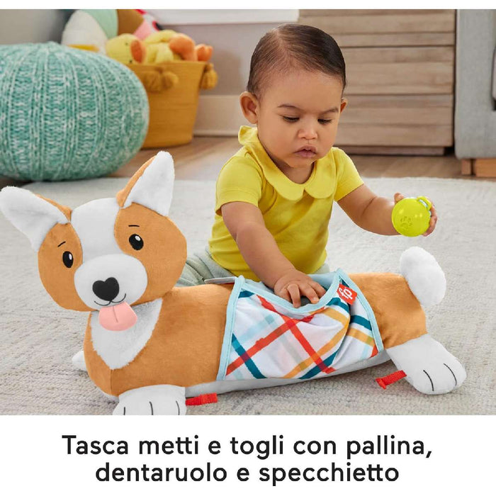 FISHER PRICE Cuscino Corgi Tummy Time 3 In 1 - HJW10