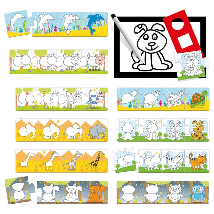 HEADU 2 Pieces Touch Puzzle Fairy Tales - IT20522