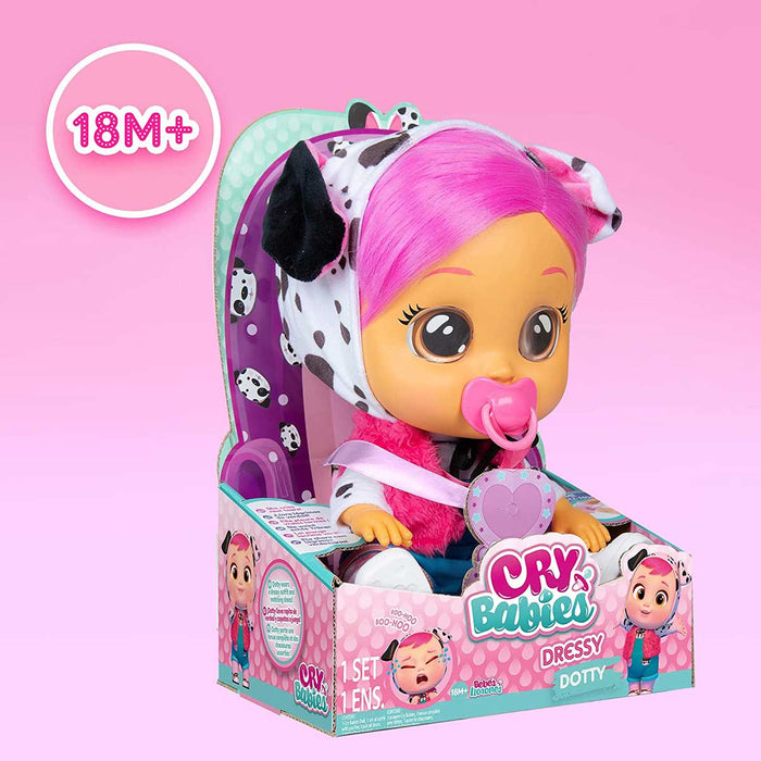 Cry Babies Dotty Bambola Dotty IMC TOYS Cry Babies Dressy Dotty