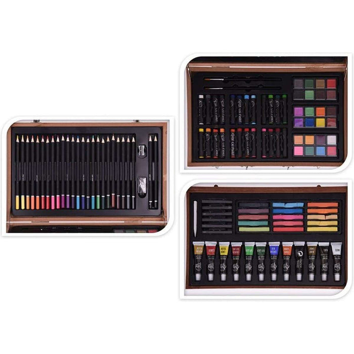 KOH I NOOR Valigetta In Legno Set Pittura E Disegno 112 Pezzi - 110731090