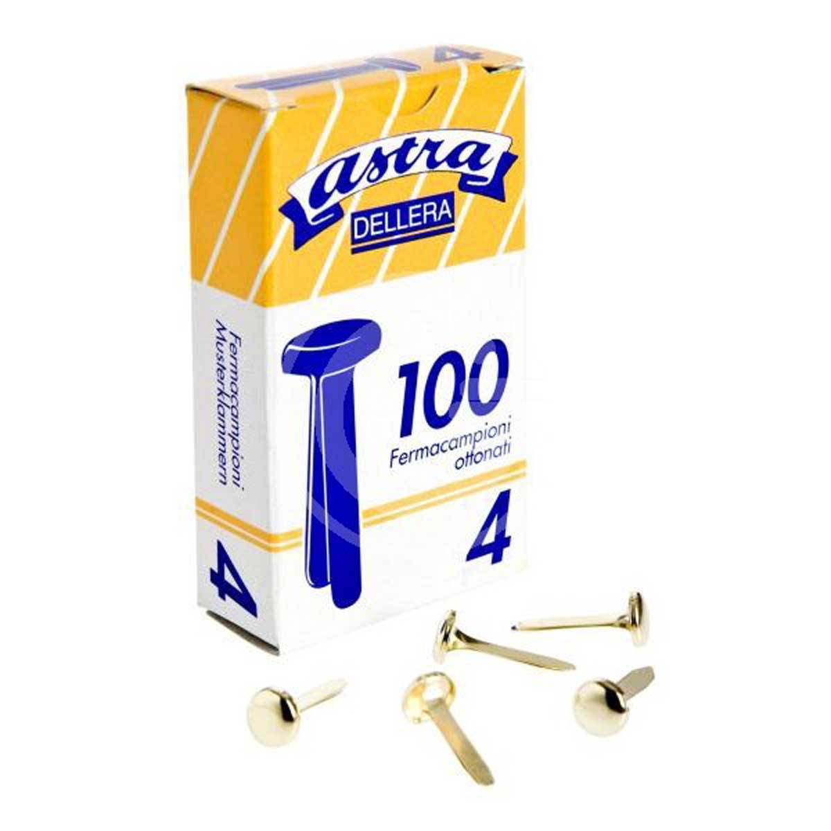 100 Fermacampioni Ottonati Leone Dell'Era N°5 - 25 Mm, Scatola Appendibile - Foto 5