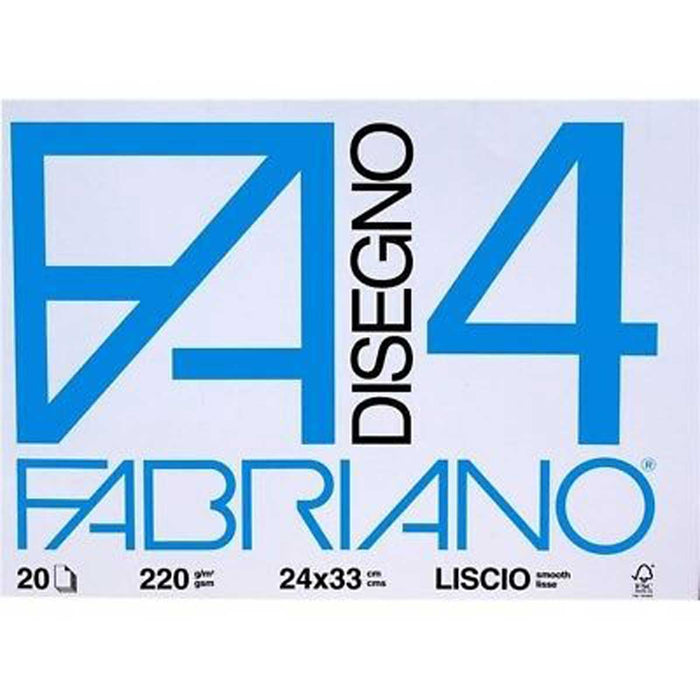 FABRIANO Album Da Disegno Fogli Staccati F4 24x33 Liscio - 05200597