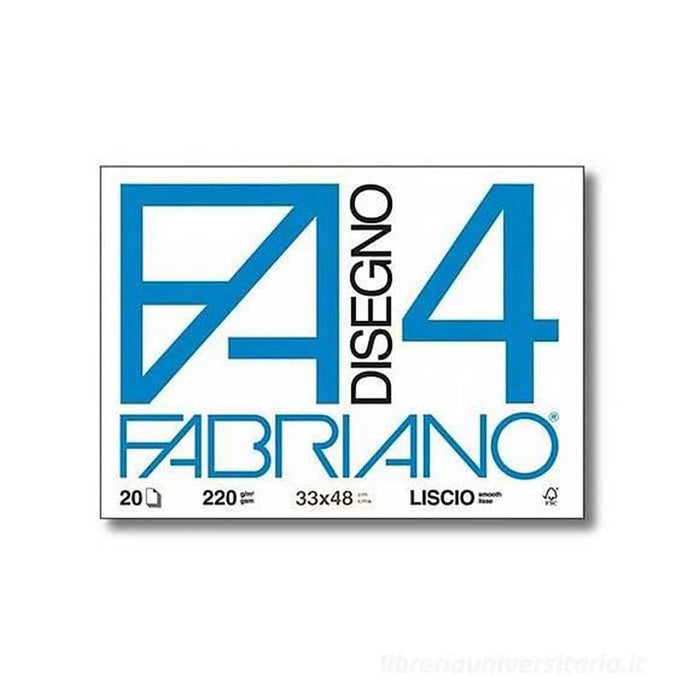 FABRIANO Album Da Disegno Fogli Staccati F4 33x48 Liscio - 05200797