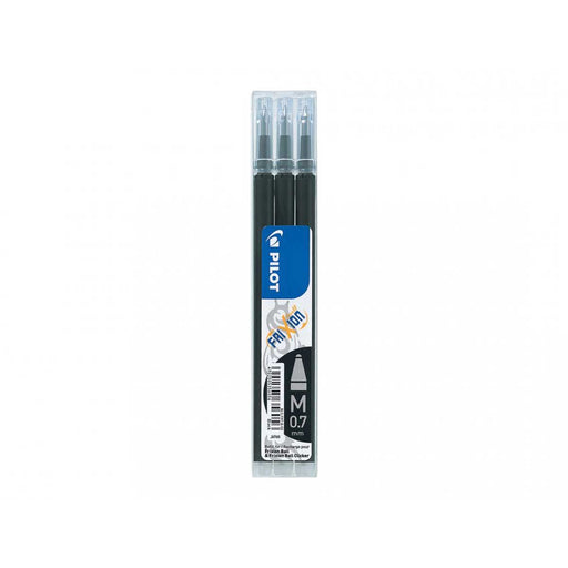 PILOT Set Da 3 Refill 0,7mm Per Penne Cancellabili Frixion Ball Nero - 006656