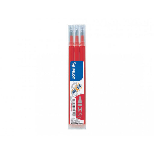 PILOT Set Da 3 Refill 0,7mm Per Penne Cancellabili Frixion Ball Rosso - 006658