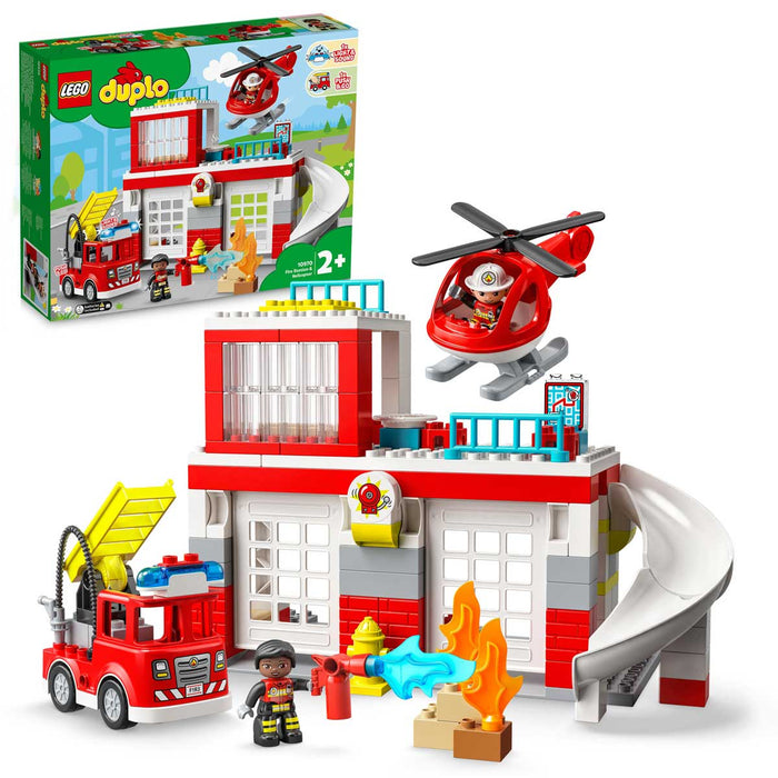 LEGO Caserma Dei Pompieri Ed Elicottero - 10970
