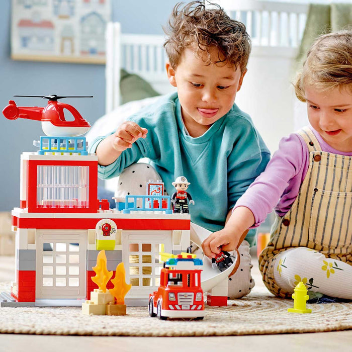 LEGO Caserma Dei Pompieri Ed Elicottero - 10970