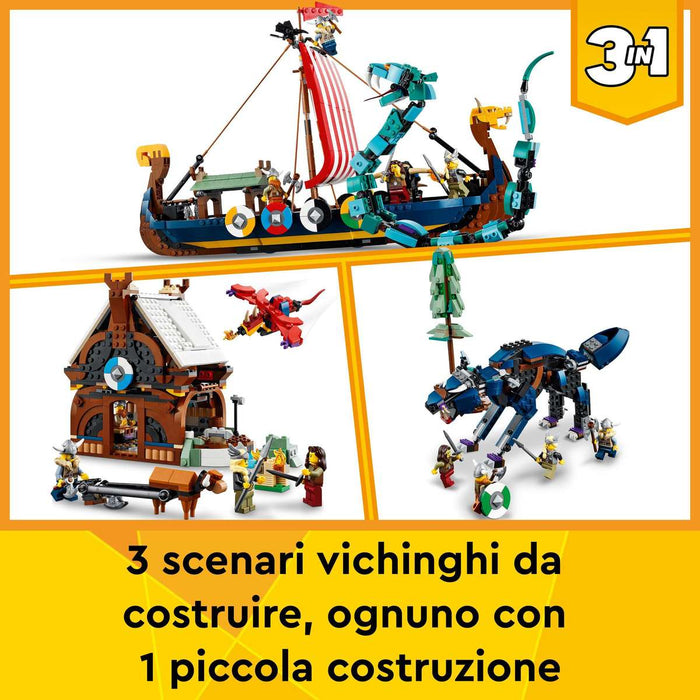 LEGO Nave Vichinga E Jörmungandr - 31132