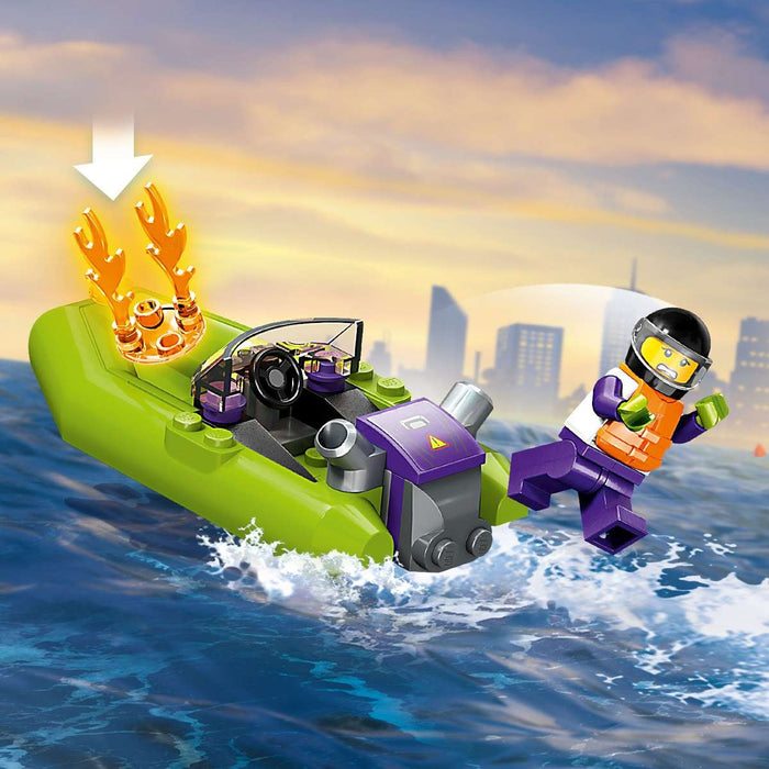 LEGO City Barca Di Soccorso Antincendio - 60373