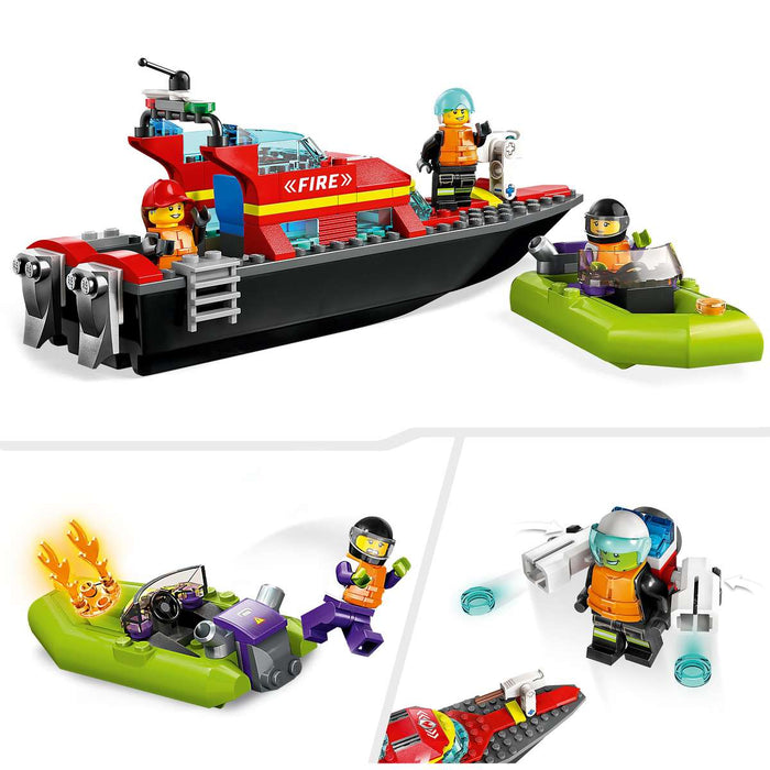 LEGO City Barca Di Soccorso Antincendio - 60373