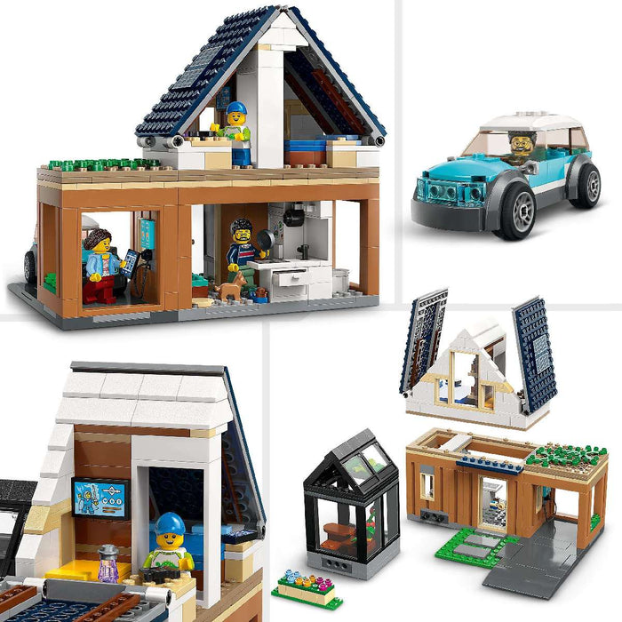LEGO Villetta Familiare E Auto Elettrica - 60398