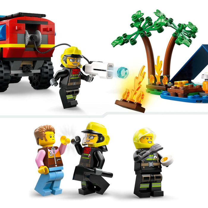 LEGO Fuoristrada Antincendio E Gommone Di Salvataggio - 60412