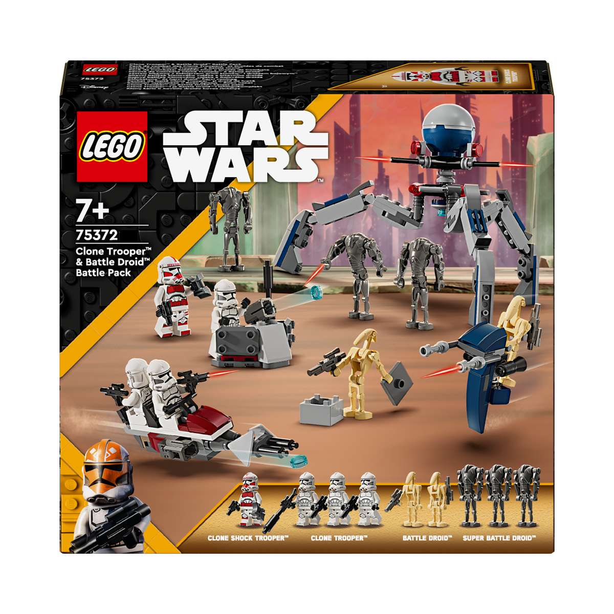 LEGO Battle Pack Clone Trooper E Battle Droid - 75372 — Mornati Paglia, image size:1200x1200