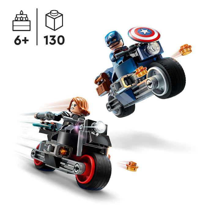 LEGO Marvel Super Heroes Motociclette Di Black Widow E Captain America - 76260