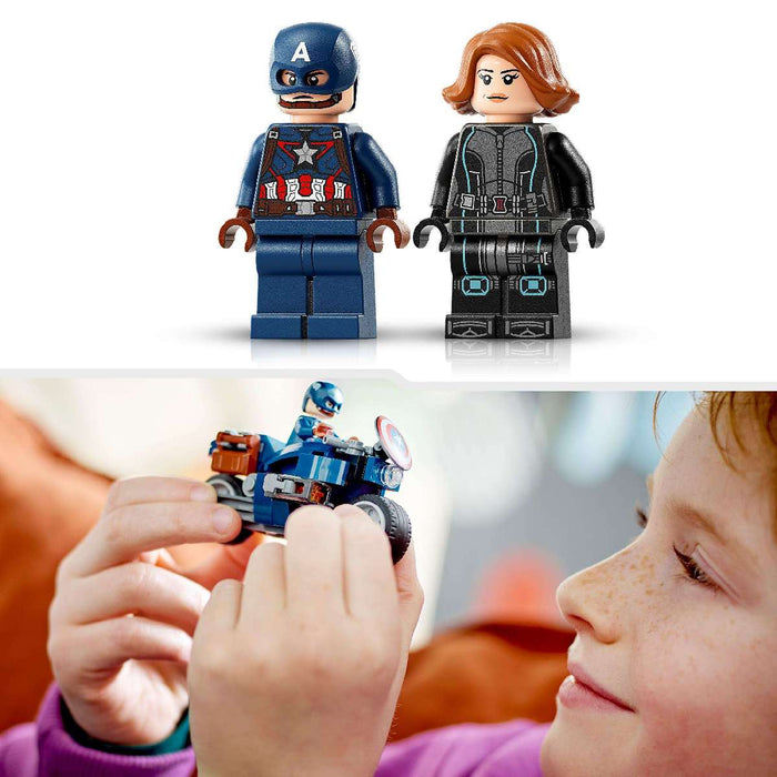 LEGO Marvel Super Heroes Motociclette Di Black Widow E Captain America - 76260