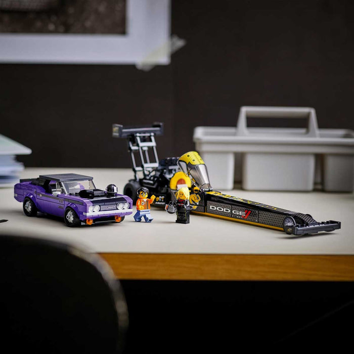LEGO Speed Champions Mopar Dodge//Srt Top Fuel Dragster E 1970 Dodge Challenger T/A - 76904