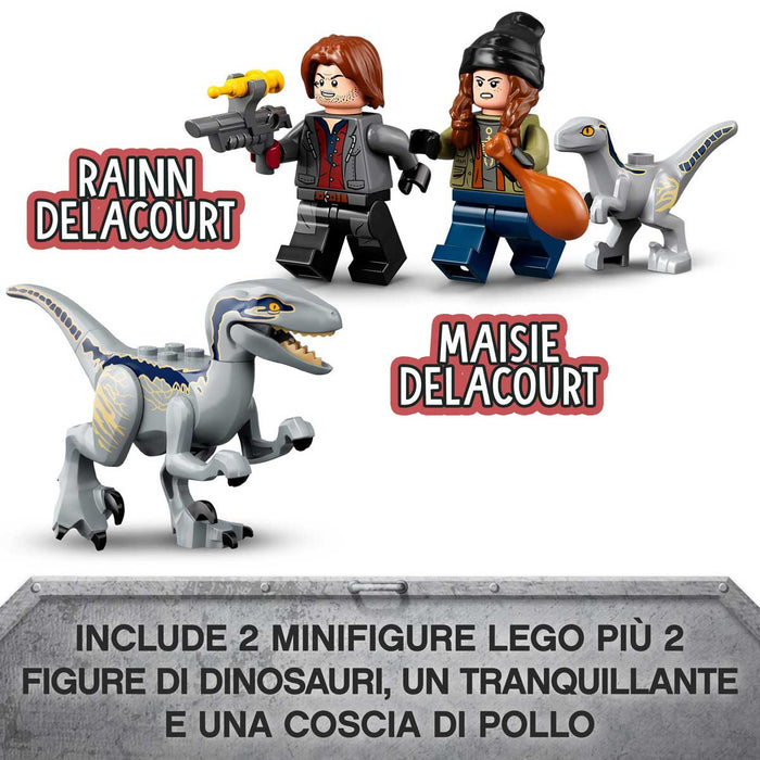 LEGO La Cattura Dei Velociraptor Blue E Beta - 76946
