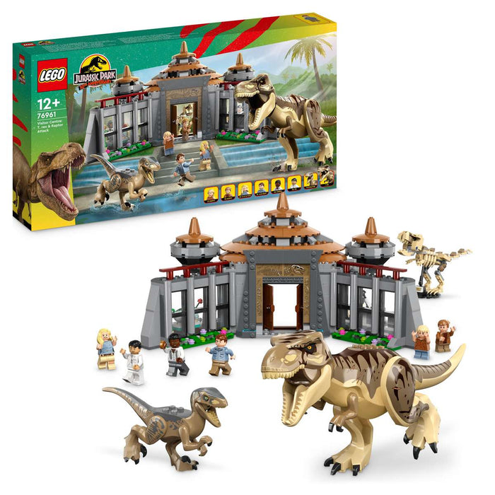 LEGO Centro Visitatori L’Attacco Del T Rex E Del Raptor - 76961