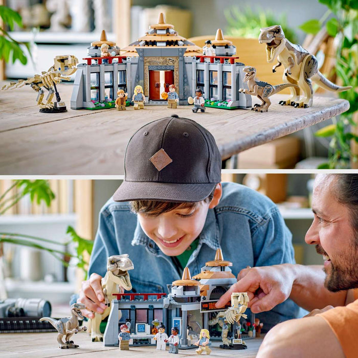 LEGO Centro Visitatori L’Attacco Del T Rex E Del Raptor - 76961