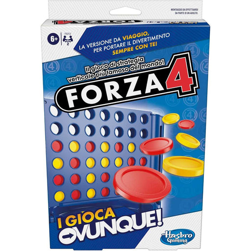 Hasbro Forza 4 Gioco Di Strategia Verticale - Versione Spagnola - Sfida A 4 File Per Bambini Dai 6 Anni In Su - 3