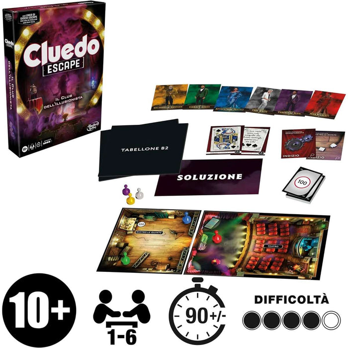 HASBRO Cluedo Escape Club Illusionista - F88171030