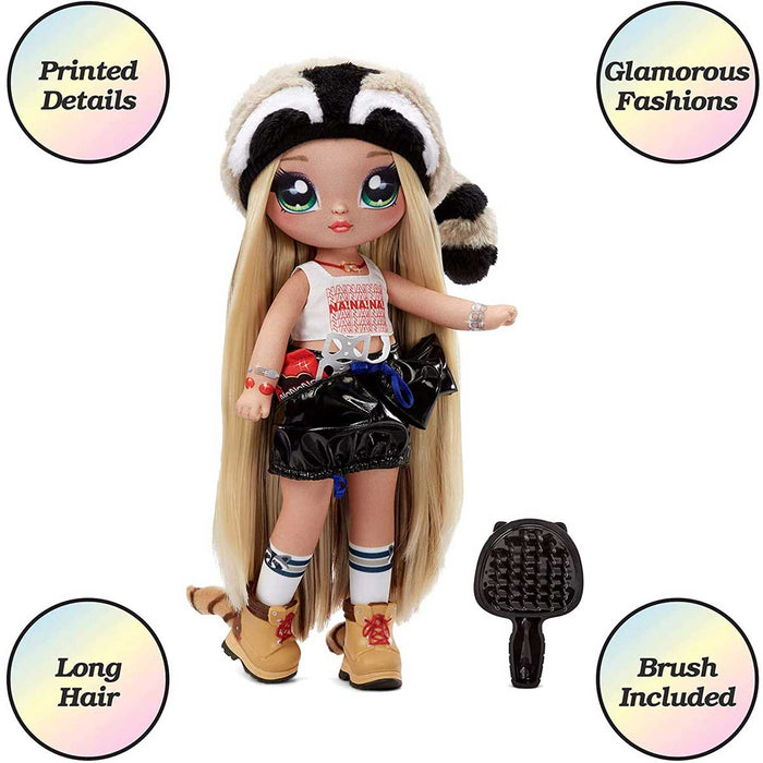 MGA Nanana Surprise Teens Doll Gretchen Stripes Raccoo - 575498