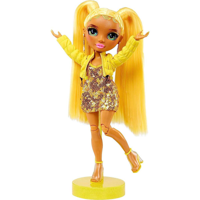 MGA Rainbow High Fantastic Fashion Doll Yellow - Sunny - 587347EUC