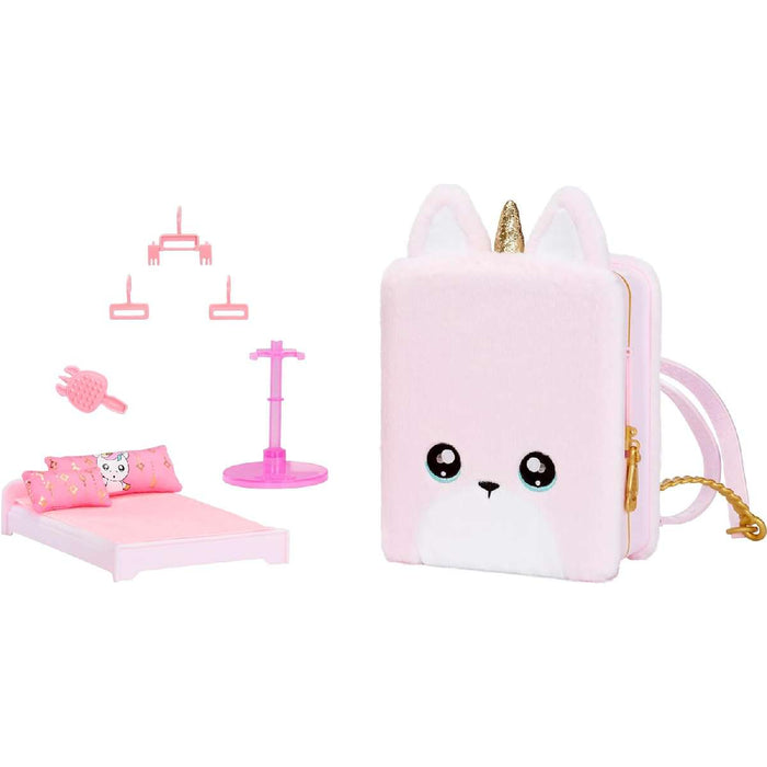 MGA Na! Na! Na! Surprise 3 In 1 - Backpack Bedroom Unicorn Playset Britney Sparkles - 592358EUC