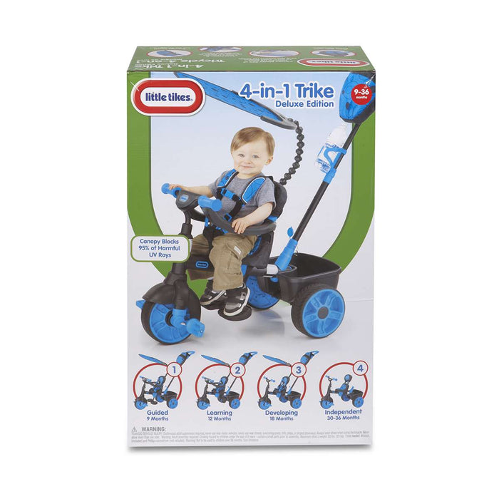 MGA Triciclo 4 In 1 Little Tikes Neon Blu Deluxe - 634338