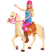 MATTEL - Barbie, Playset Con Bambola E Cavallo, Giocattolo Per Bambini 3+ Anni - FXH13