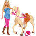 MATTEL - Barbie, Playset Con Bambola E Cavallo, Giocattolo Per Bambini 3+ Anni - FXH13
