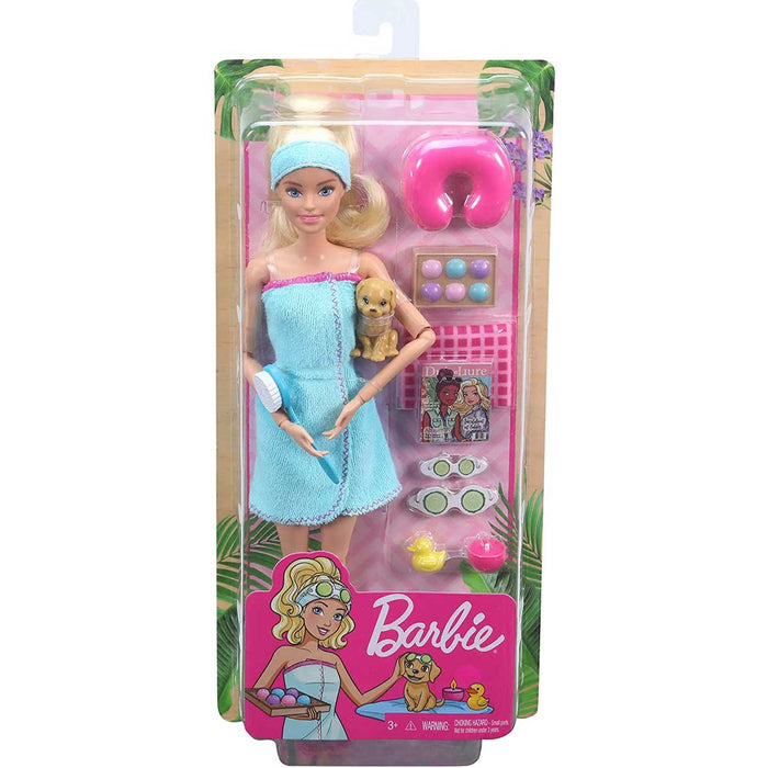 MATTEL Barbie- Playset Spa, Bambola Con Cucciolo E Accessori - GKH73