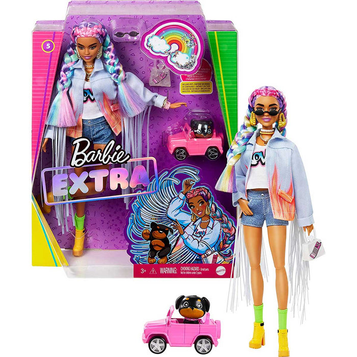 MATTEL Barbie Extra Trecce Arcobaleno - GRN29