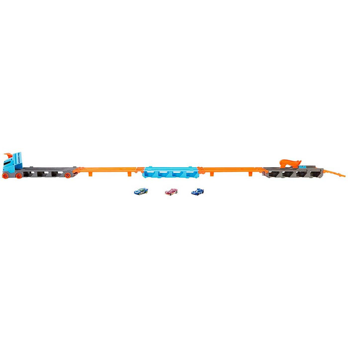 MATTEL Hot Wheels 2In1 Camion Trasportatore E Pista Con 3 Auto - GVG37