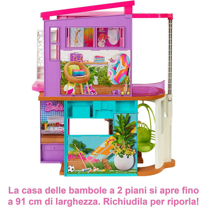 MATTEL Barbie Casa Di Malibu 2022 HCD50 Mornati Paglia