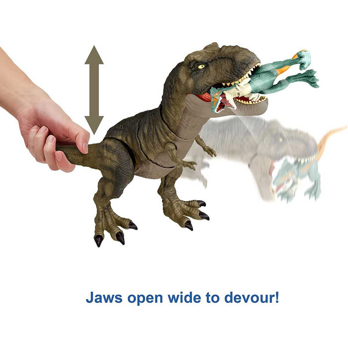 MATTEL Jurassic World T Rex Devasta E Divora - HDY55