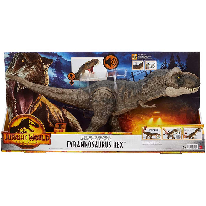 MATTEL Jurassic World T Rex Devasta E Divora - HDY55